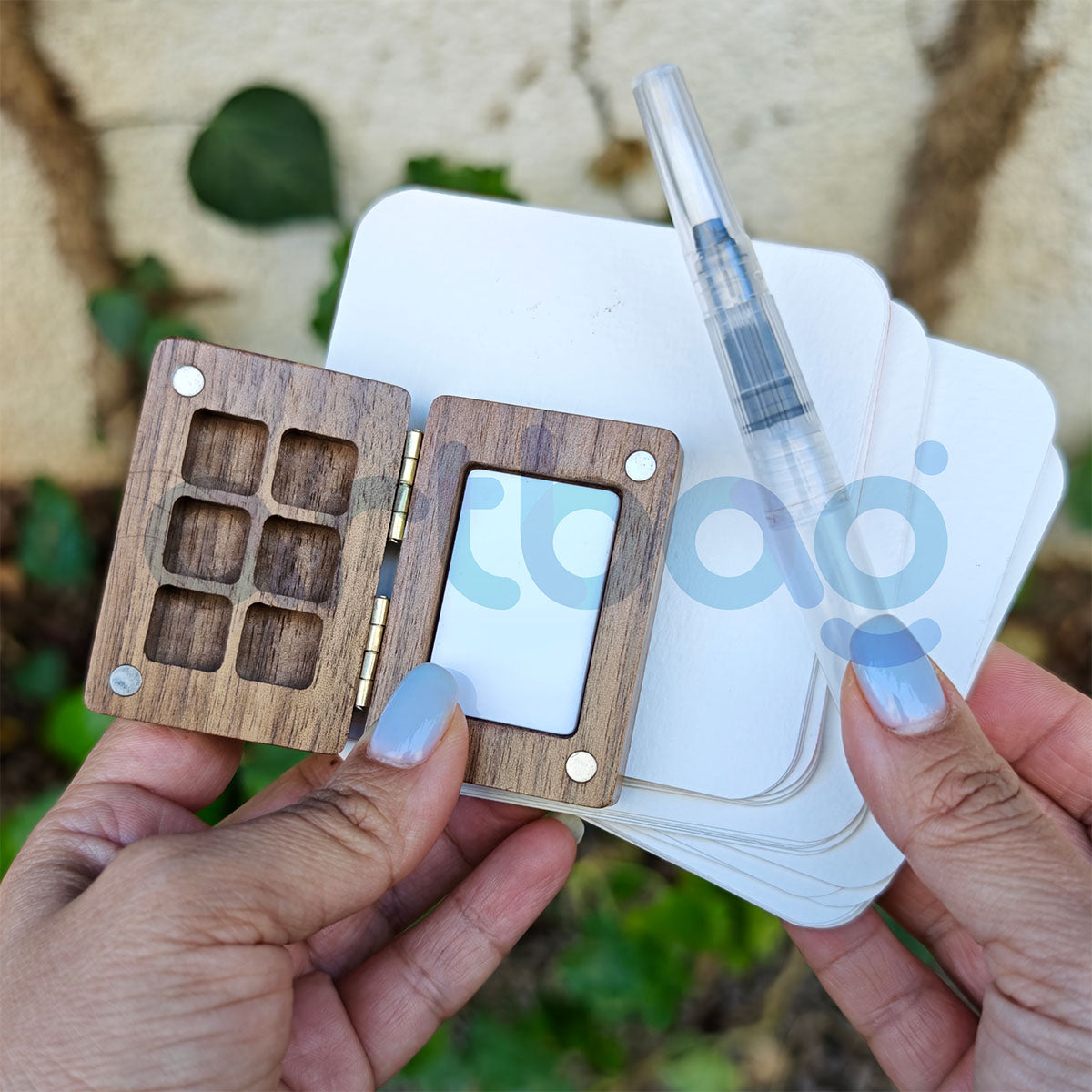 Mini Watercolour Palette & Art Set