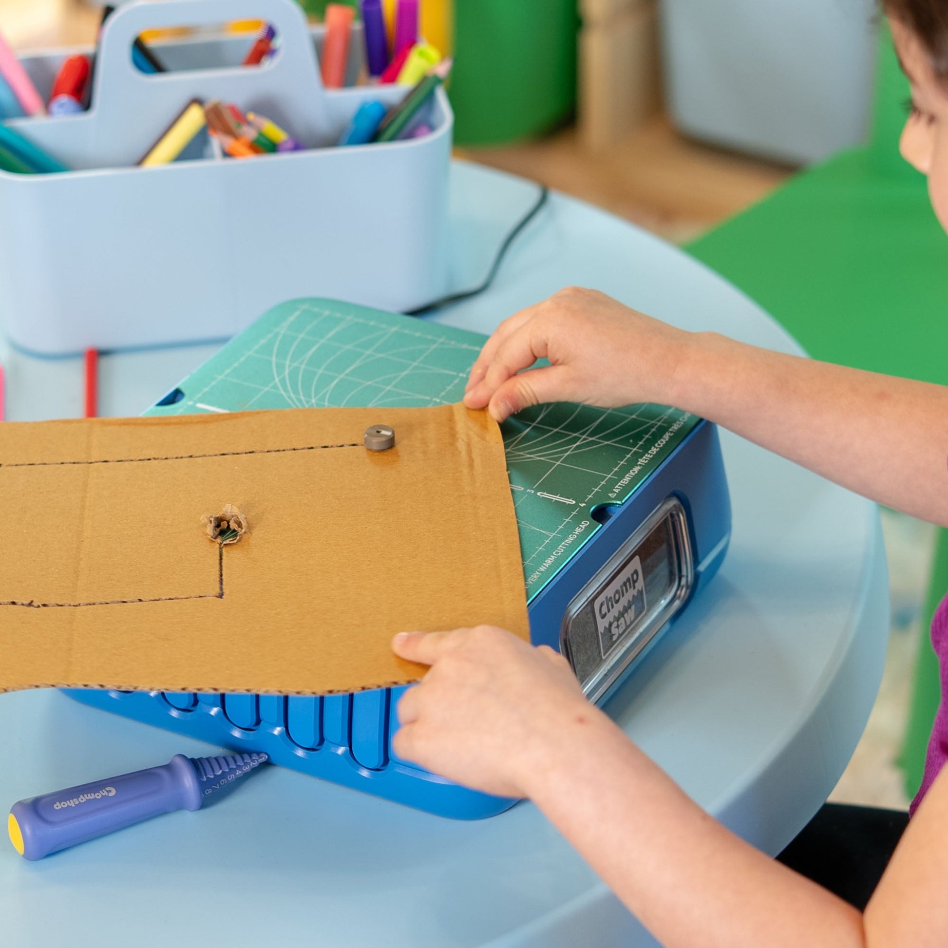 Kid-Safe Cardboard Cutter — Little Maker Saw