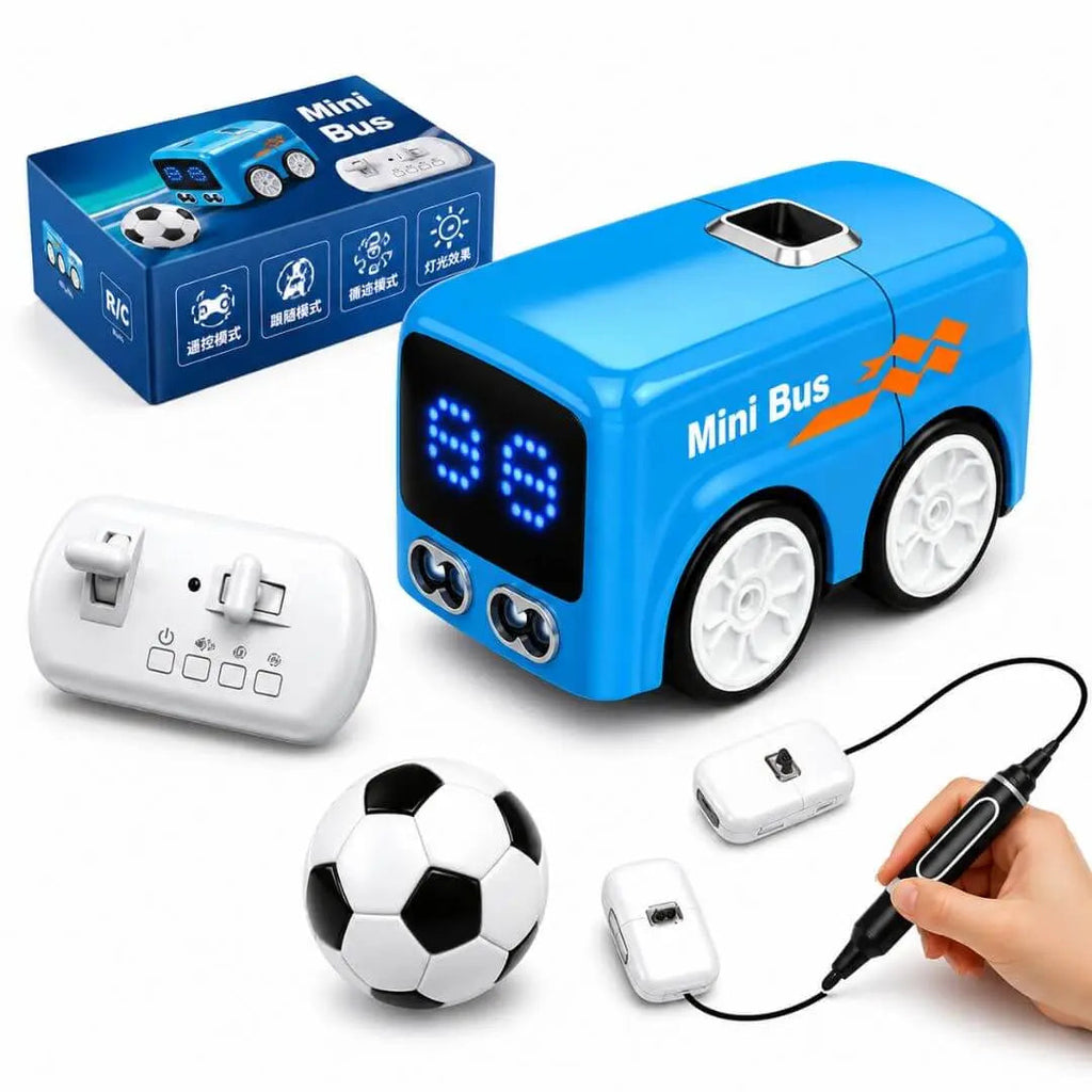 Magic Line-Follower Bus full set with remote, marker and ball