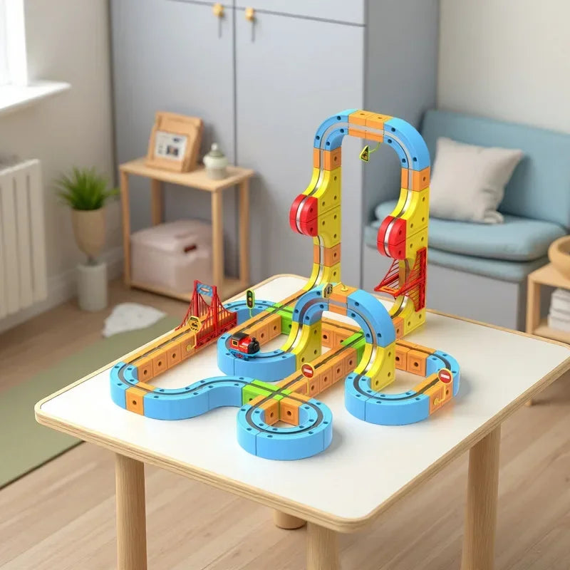 Magnetic Levitation Train Track Cubes