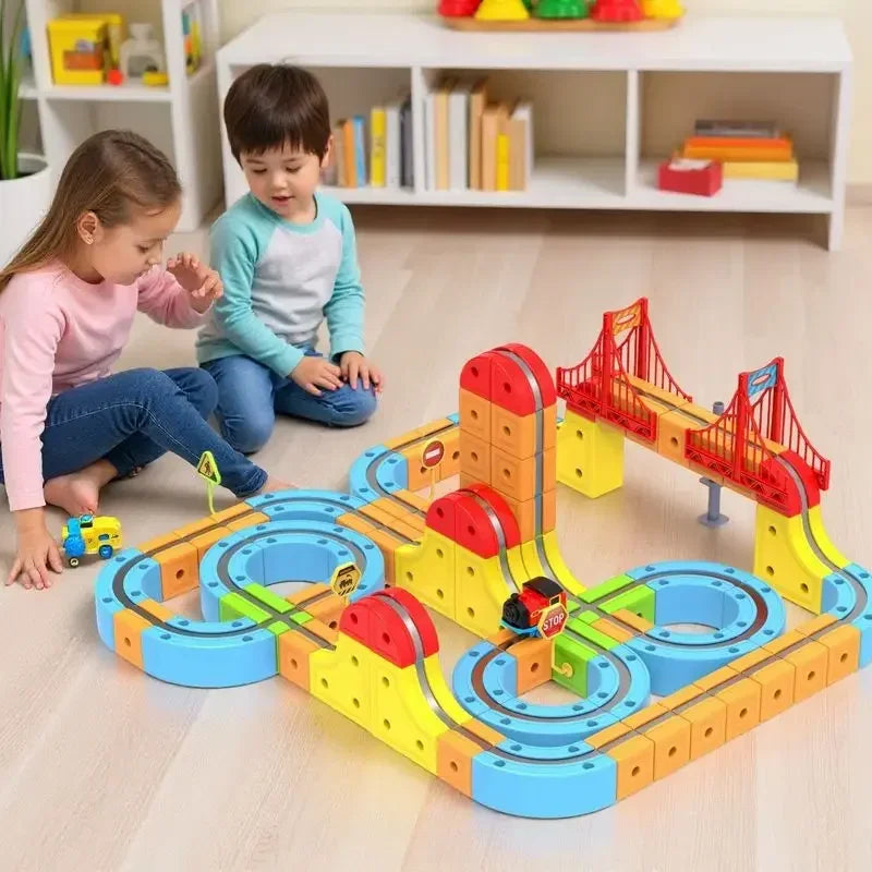 Magnetic Levitation Train Track Cubes