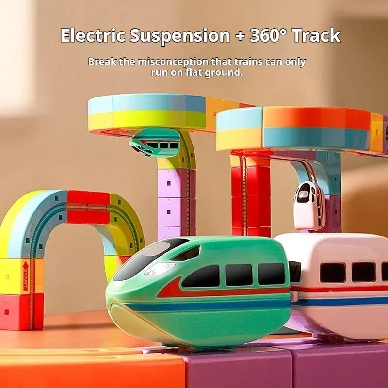 Magnetic Levitation Train Track Cubes
