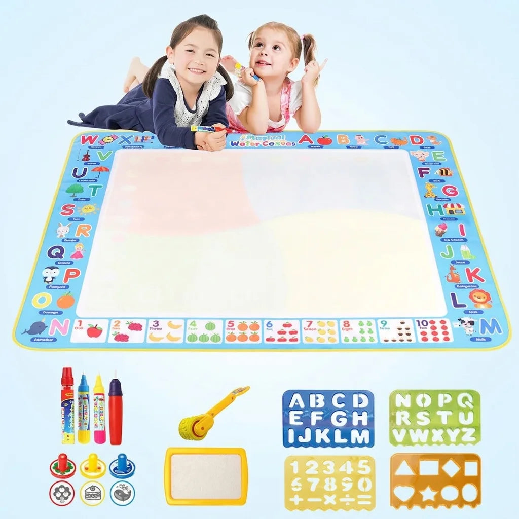 Aqua water drawing mat