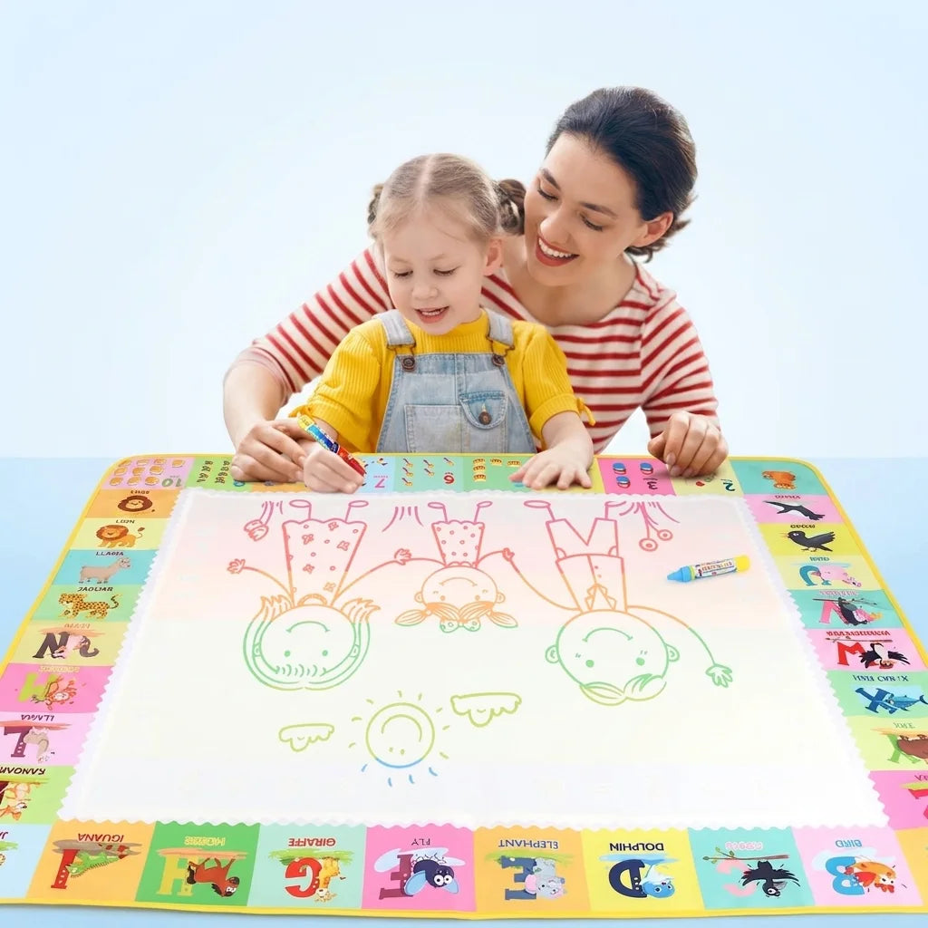 Aqua water drawing mat