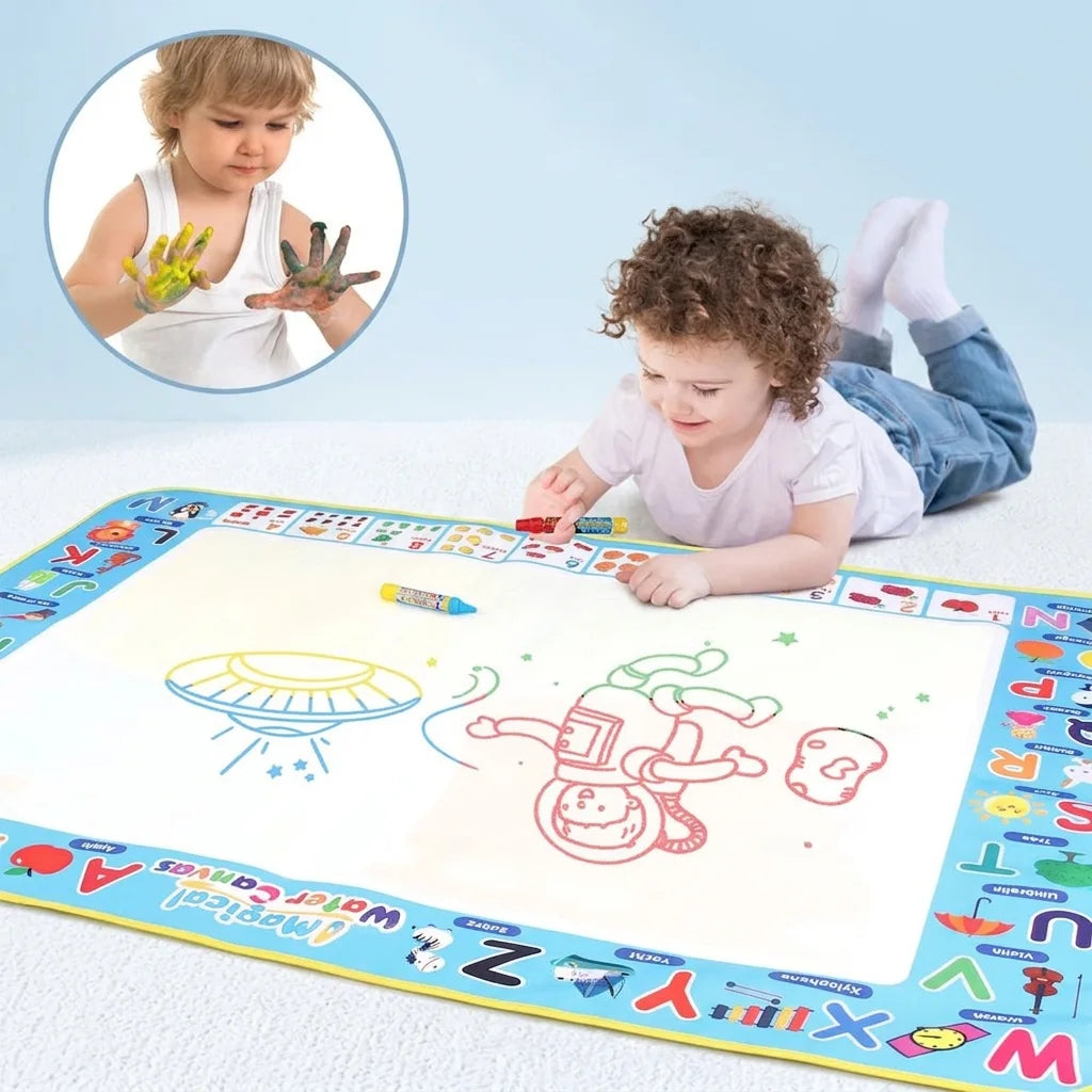 Aqua water drawing mat
