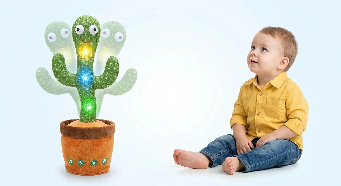 Dancing talking cactus toy