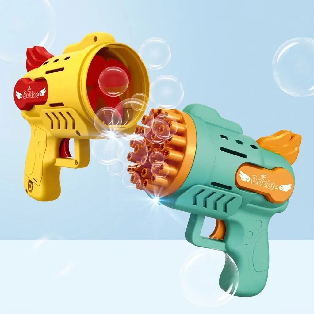Light-up bubble gun