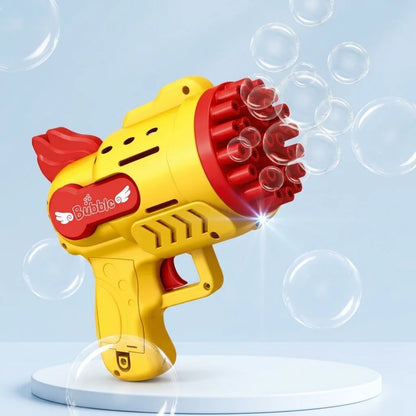 Light-up bubble gun