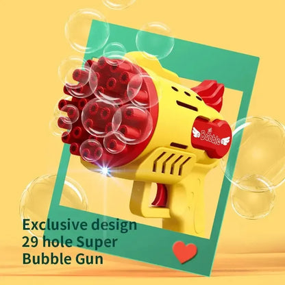 Light-up bubble gun