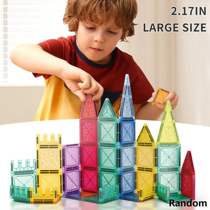 Magnetic building tiles