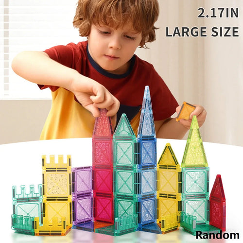 Magnetic building tiles