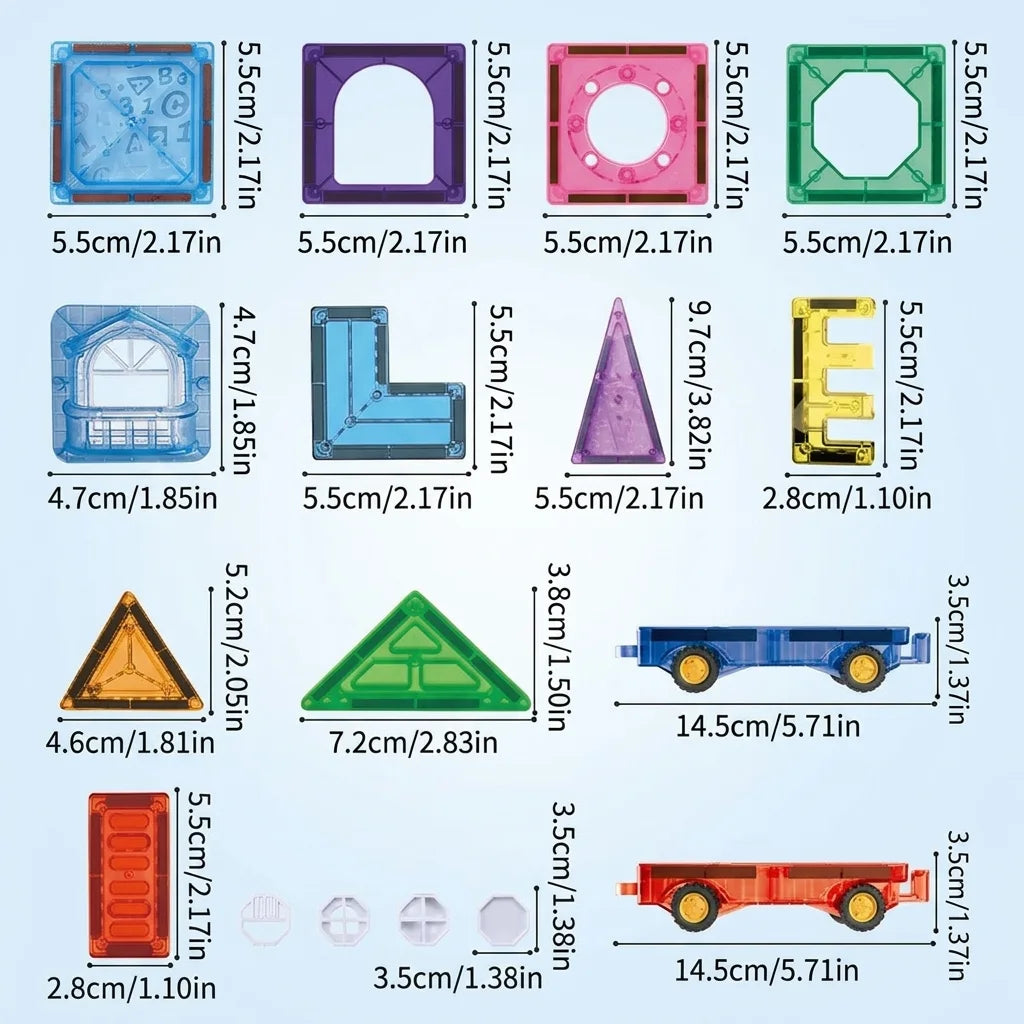 Magnetic building tiles