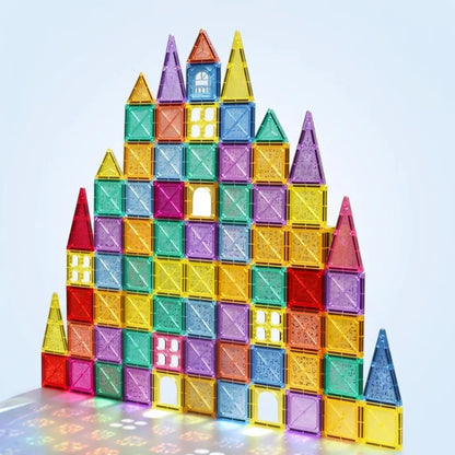 Magnetic building tiles