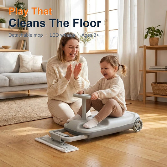 Play that cleans the floor — Mop Kart